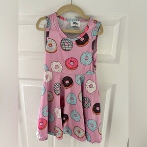 Lola & The Boys Girls Donut Print Dress - Size 3/4T